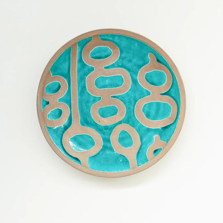 Large Blue and White Wall Platter.