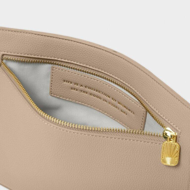 Keepsake Charm Pouch in Taupe.