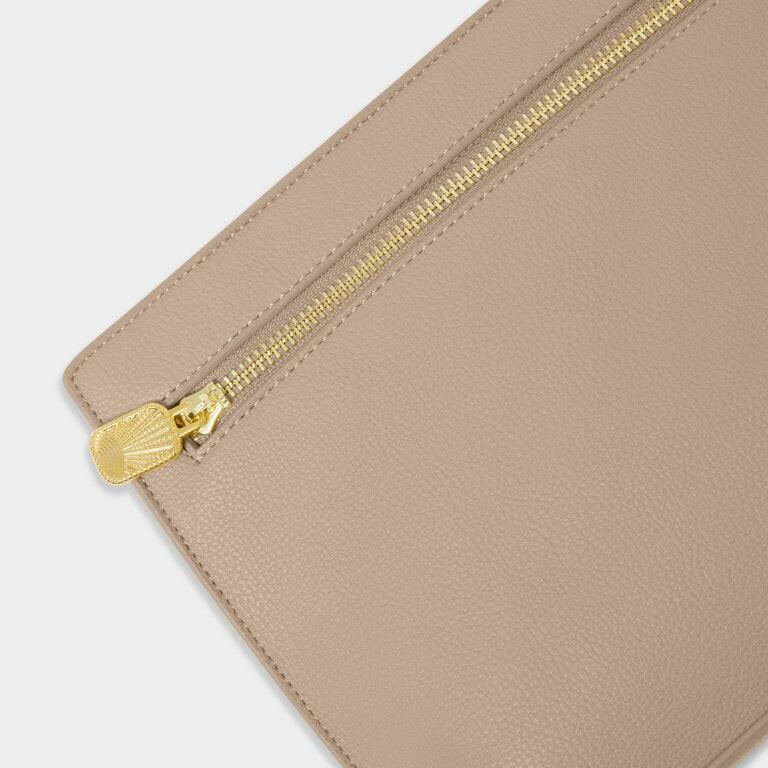 Keepsake Charm Pouch in Taupe.