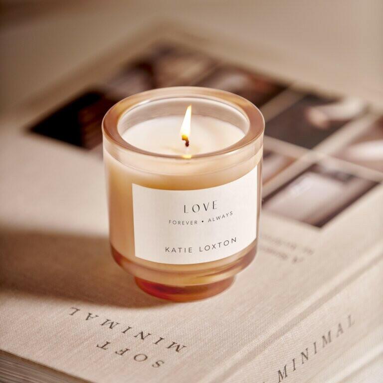 Sentiment Candle 'Love' Peach Rose & Sweet Mandarin.