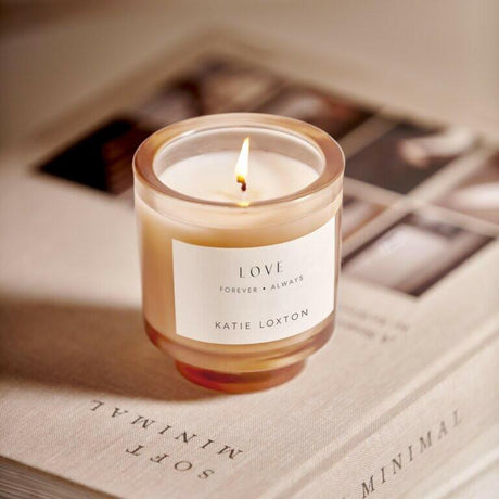 Sentiment Candle 'Love' Peach Rose & Sweet Mandarin.