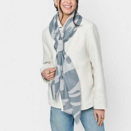 Printed Scarf Abstract Zebra.
