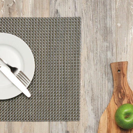 KitchenCraft Woven Black / Gold Mix Placemat.