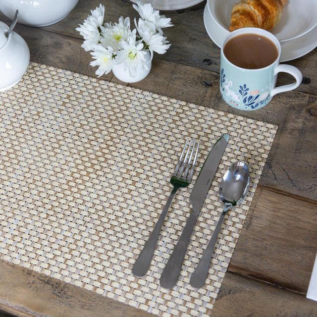 KitchenCraft Woven Beige Weave Placemat.