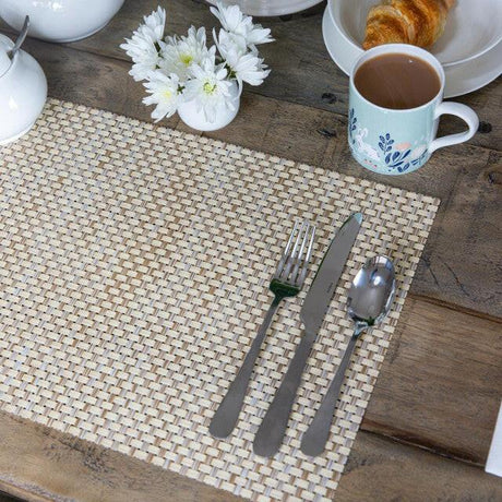 KitchenCraft Woven Beige Weave Placemat.