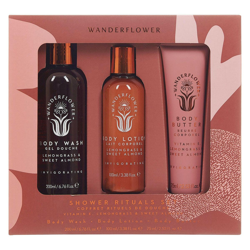 Wanderflower Shower Rituals Set.