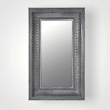 Large Antique Silver Wall Mirror.