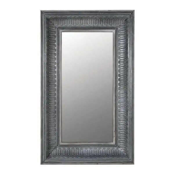 Large Antique Silver Wall Mirror.