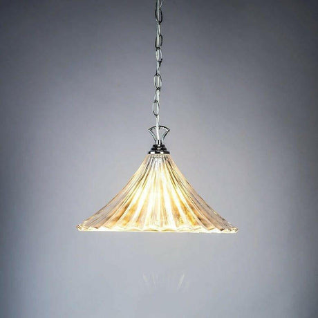 Ardeche 1 Light Silver Pendant Light.