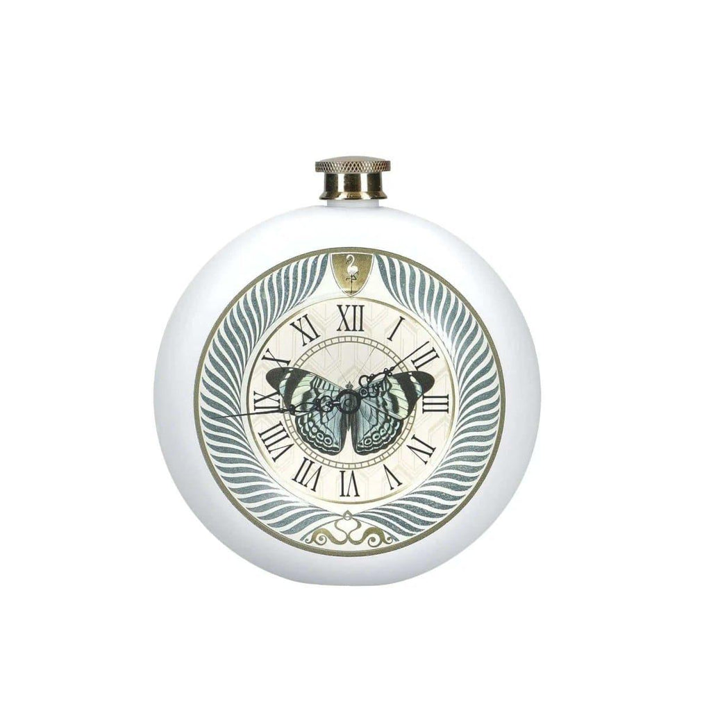 BarCraft Stainless Steel Butterfly Design Hip Flask - Persora