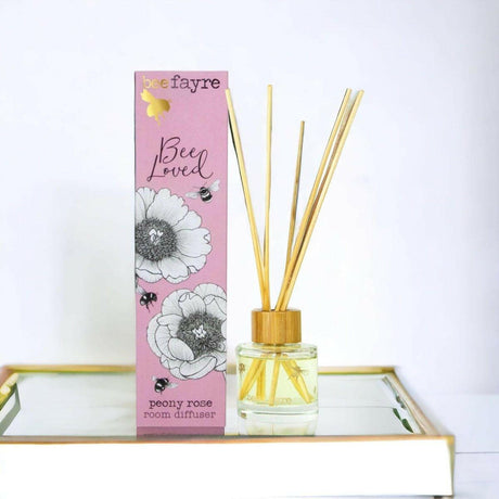 Bee Fayre Peony Rose Reed Diffuser.