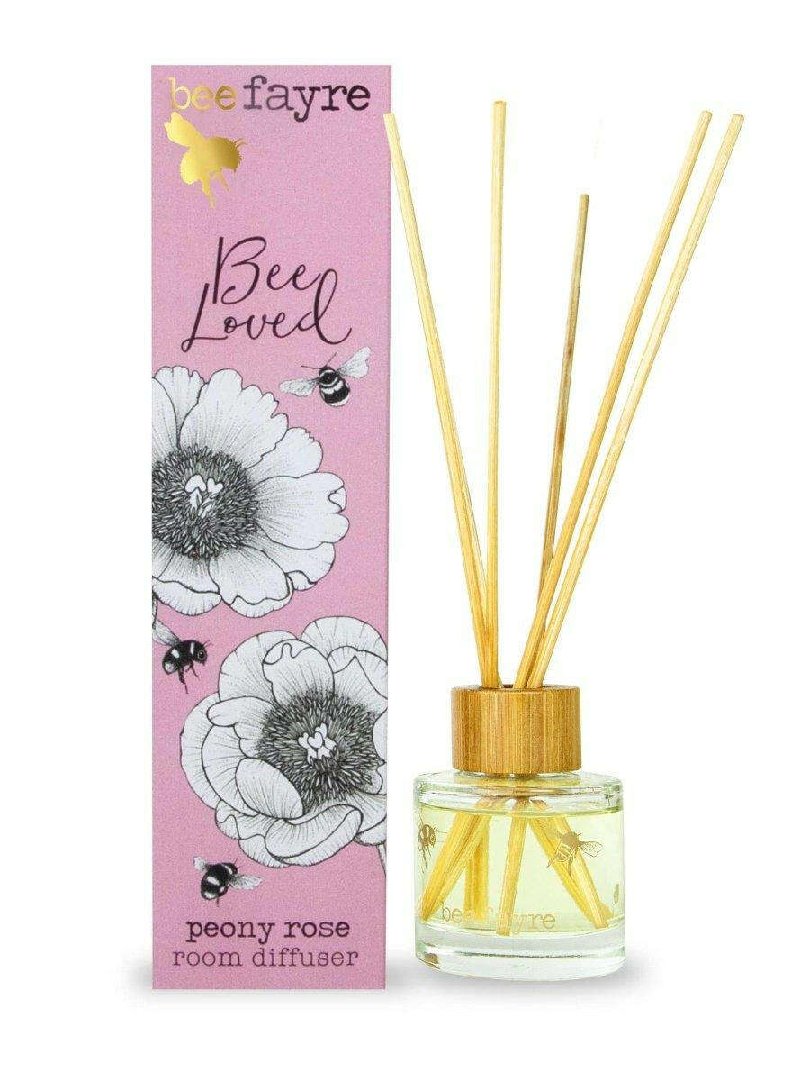 Bee Fayre Peony Rose Reed Diffuser.