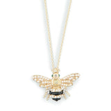 Bill Skinner Bejewelled Bee Pearl Pendant.