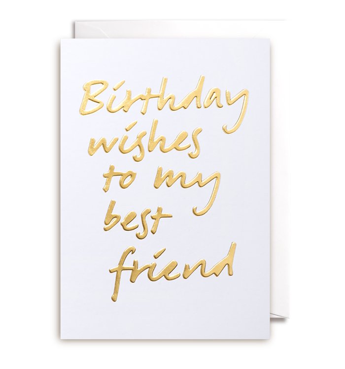 Birthday Wishes to my Best Friend Card - Persora