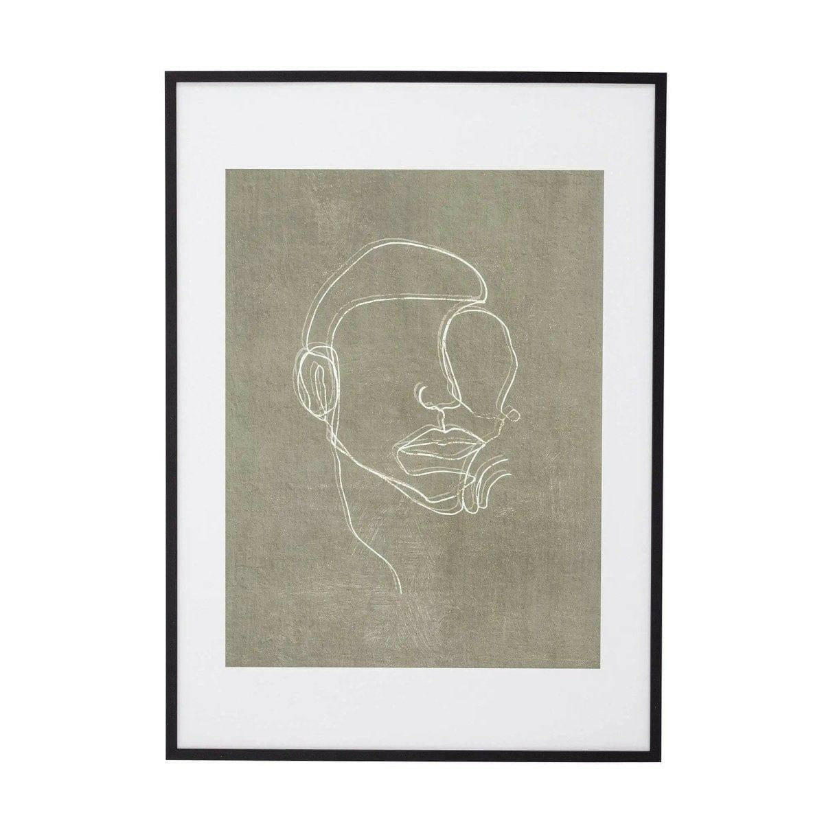 Bloomingville Hakeem Modernist Print.