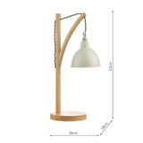 Blyton 1 Light Table Lamp complete with Painted Shade.