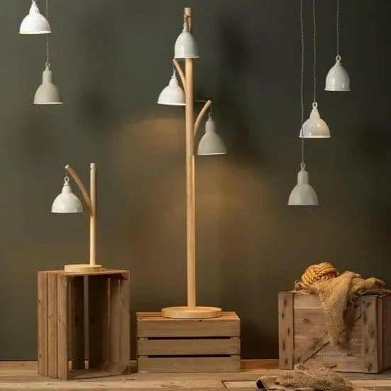Blyton 3 Light Floor Lamp complete with Painted Shade.