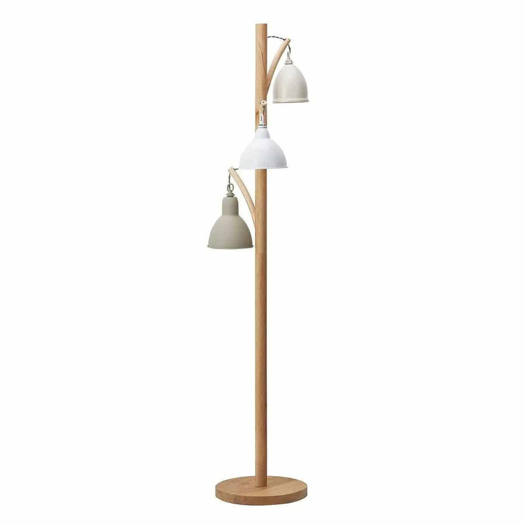Blyton 3 Light Floor Lamp complete with Painted Shade - Persora