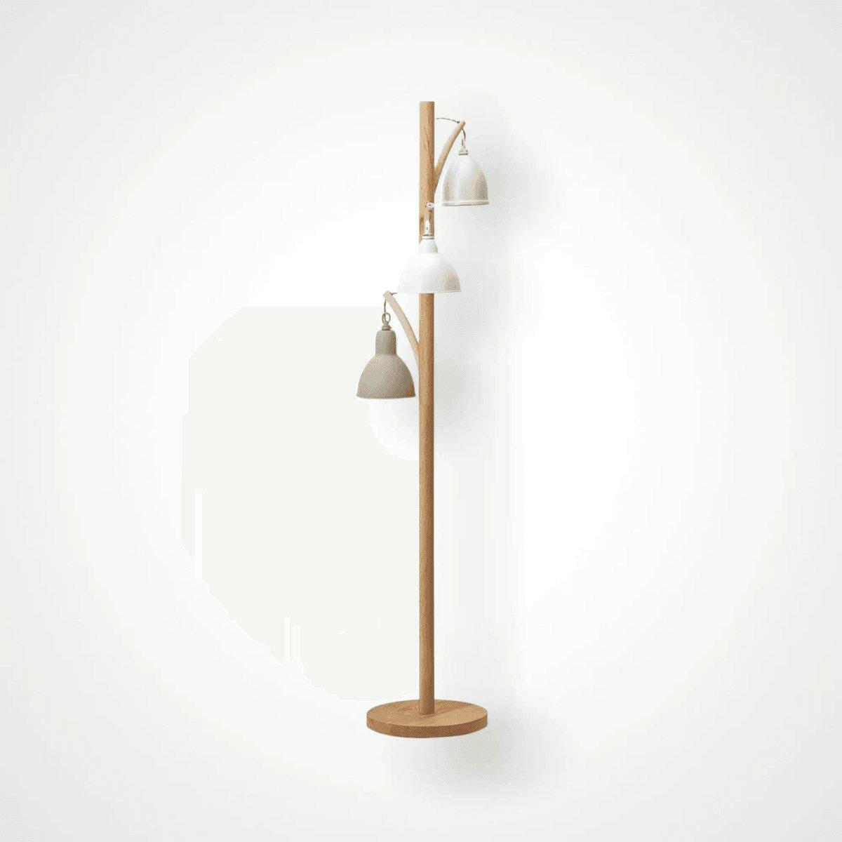 Blyton 3 Light Floor Lamp complete with Painted Shade.
