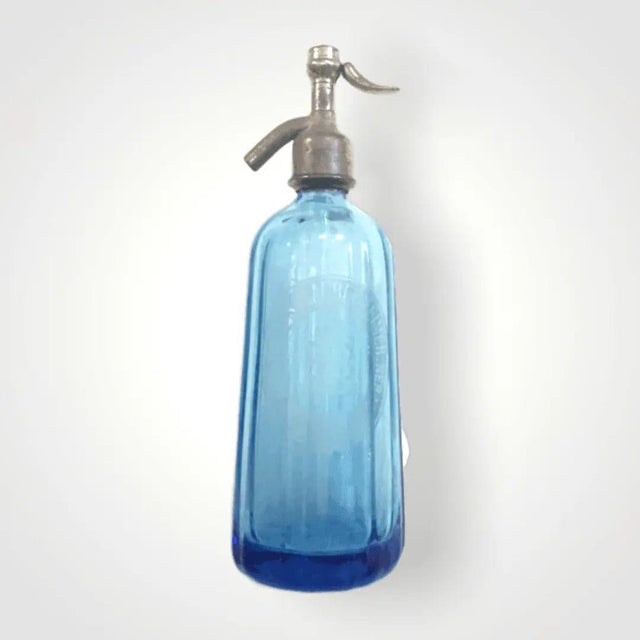 Brasseries Laubenheimer Vintage Blue Soda Bottle.
