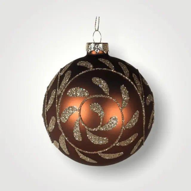 Bronze Glass and Gold Bauble.