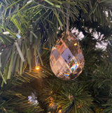 Burnished Amber Crystal Tree Decoration.
