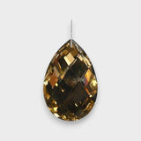 Burnished Amber Crystal Tree Decoration.