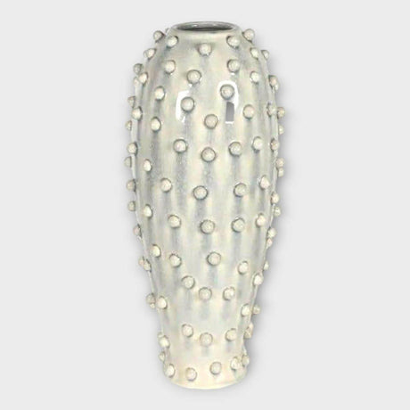 Tall Grey Bobble Vase.