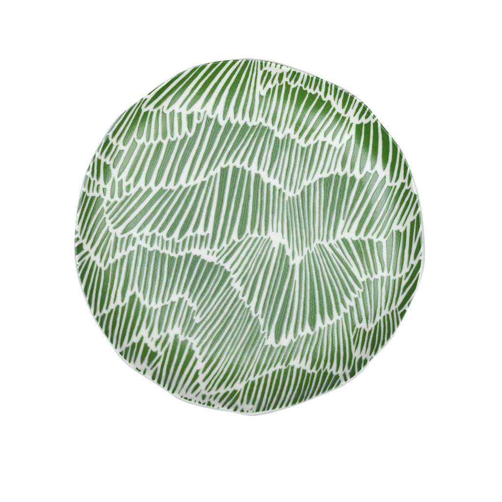 Ceramic Green Pattern Plate - Persora