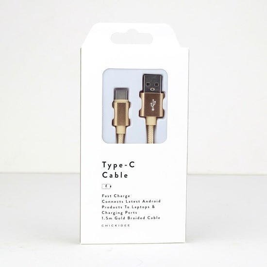 Chickidee Type C Gold Charging Cable - Persora