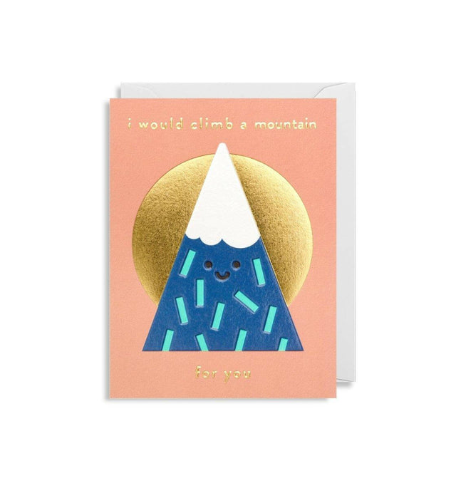 Climb A Mountain For You Mini Card.