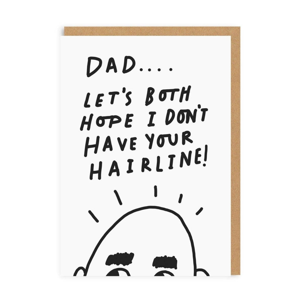 Dad Hairline Greeting Card - Persora