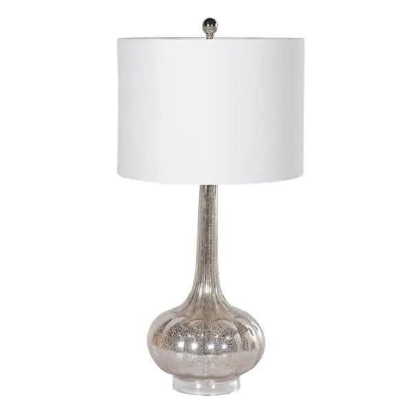 Eloise Mottled Glass Table Lamp with Shade - Persora