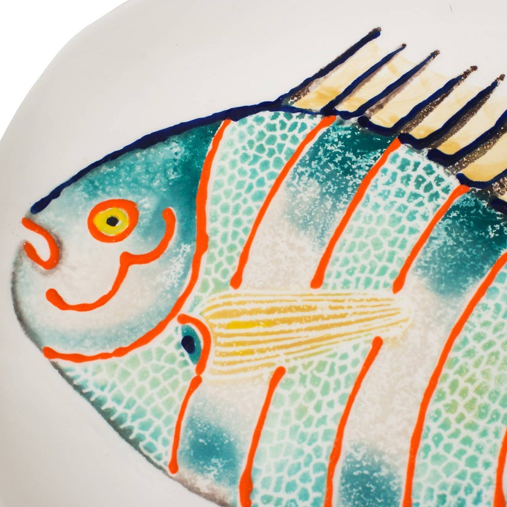 Fantastical Fish Medium Oval Platter | Ceramic - Persora
