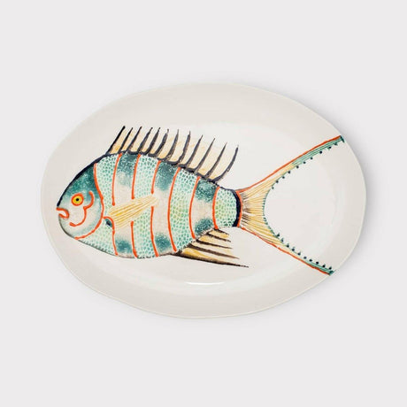 Fantastical Fish Medium Oval Platter | Ceramic - Persora
