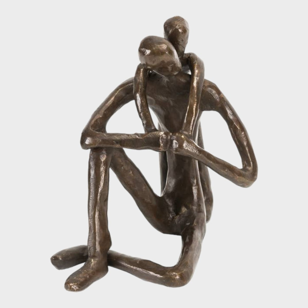 Father and Child Embracing Bronze Sculpture - Persora