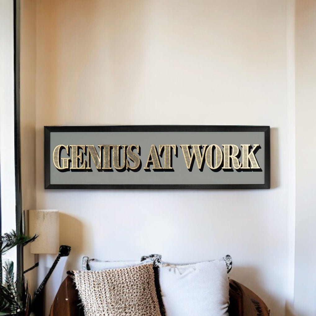 Genius At Work Sign - Persora