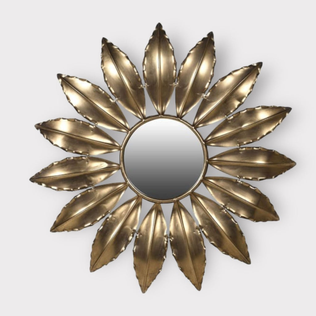 Gold Leaves Wall Mirror - Persora