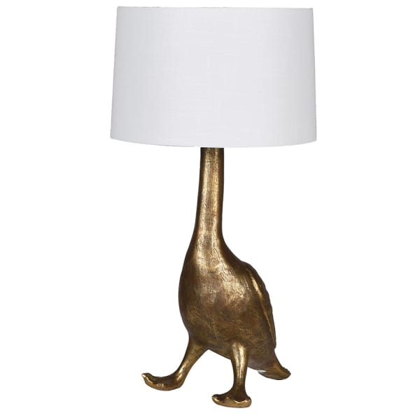 Golden Goose Base Table Lamp with Shade - Persora