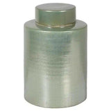 Large Ceramic Green Ginger Jar.