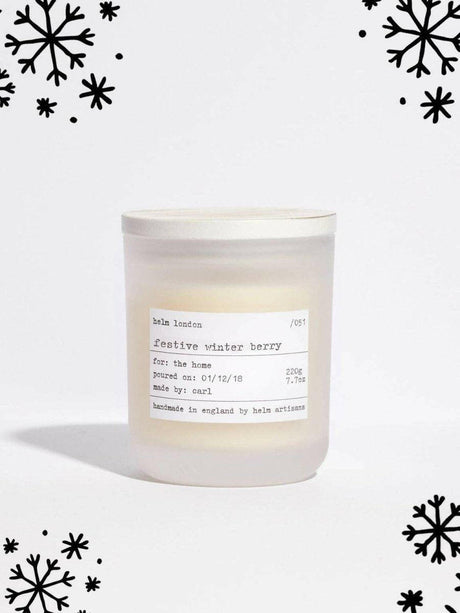 HELM London Festive Winter Berry Luxury Candle - Limited Edition.