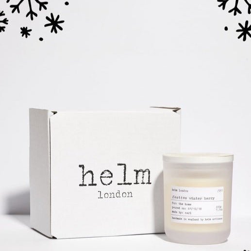 HELM London Festive Winter Berry Luxury Candle - Limited Edition - Persora