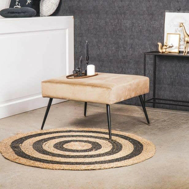 Housevitamin - HV Hocker Pouf  - Brown-70x70x44cm.