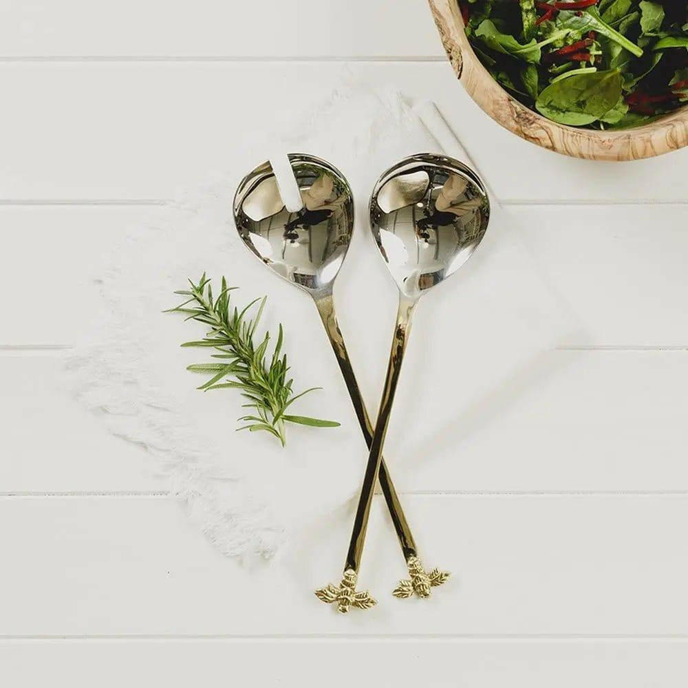 Just Slate Bee Salad Servers.
