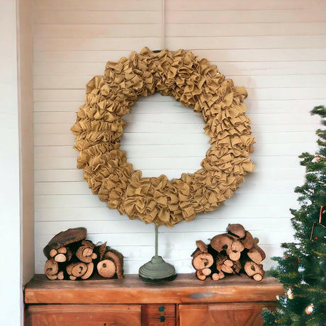Large 90cm Hessian Wreath - Persora