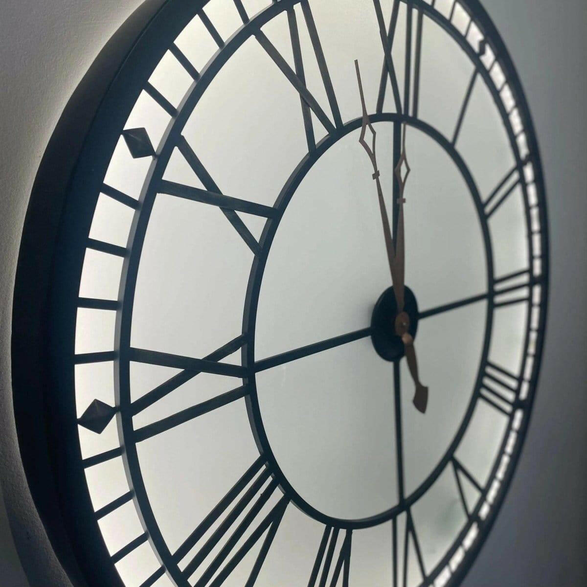 Large Light Up Roman Numeral Wall Clock.