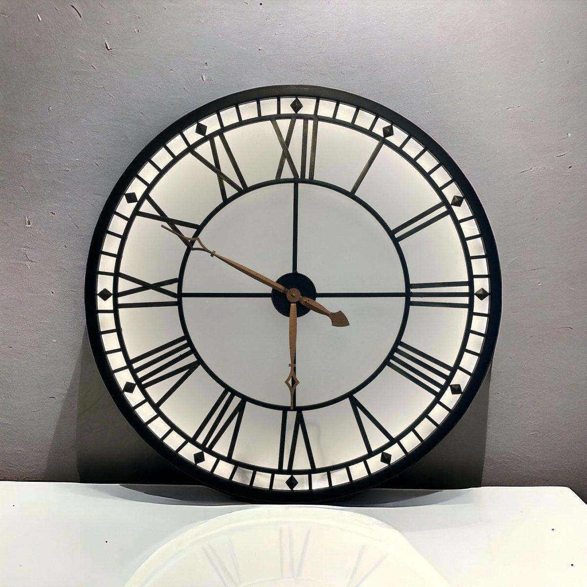 Large Light Up Roman Numeral Wall Clock.