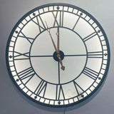Large Light Up Roman Numeral Wall Clock.