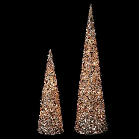 Large Light Up Sequin Cone Tree.