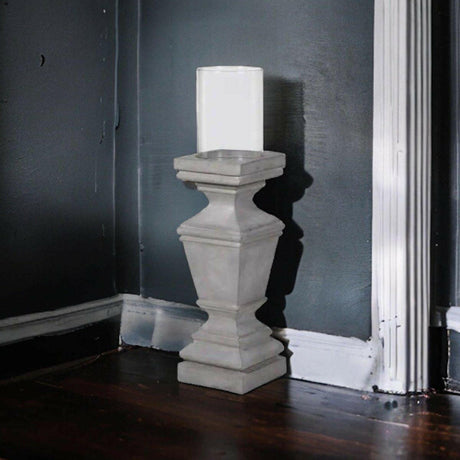 Large Concrete Candle Holder.